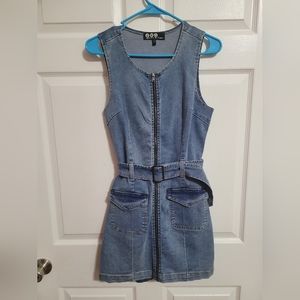 Denim Belted Dress